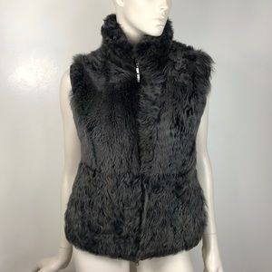 Black Fur Vest